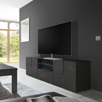 Casamati: Mobile TV Tundra antracite 2 porte cassetto