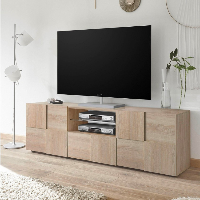 Casamati: Mobile TV 2 porte cassetto design Tecum Sm Nivo