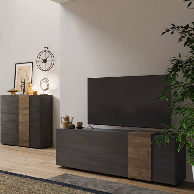 Casamati: Mobile TV Aura 3 Ante in Legno Grigio
