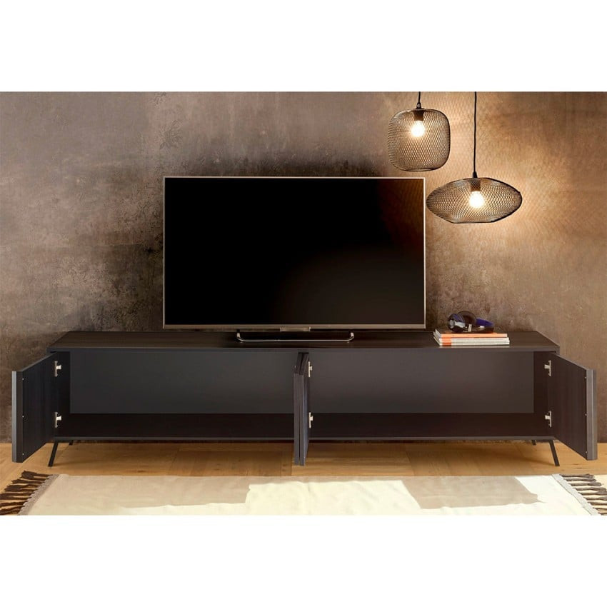 Casamati: Mobile TV moderno 4 porte Oxide 205x48x40cm
