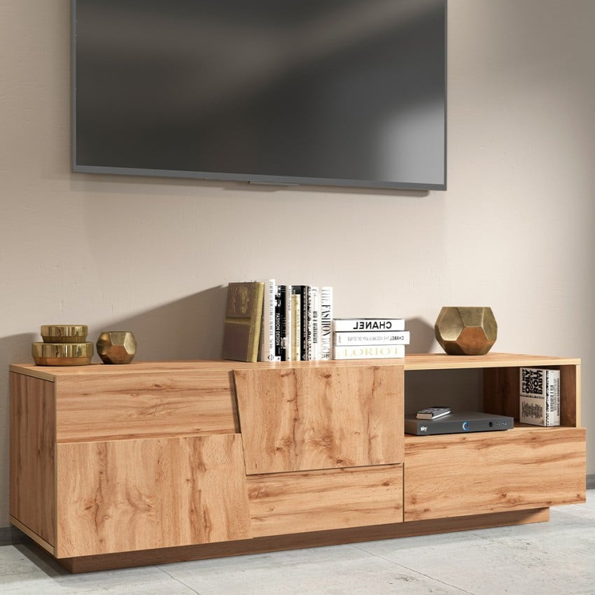 Casamati: Mobile TV moderno 2 ante, 1 cassetto Trevis