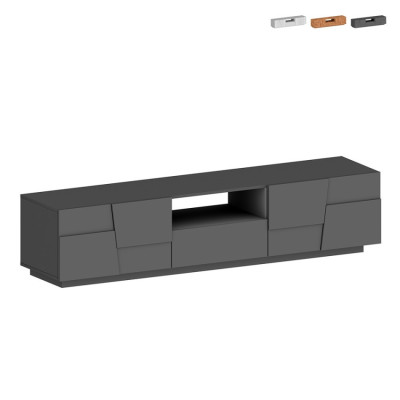 Casamati: Mobile TV Moderno 220x45x46cm con 4 Porte