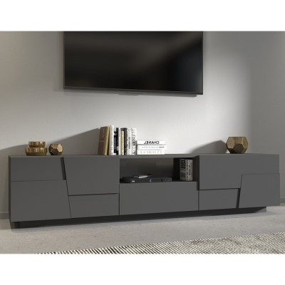 Casamati: Mobile TV Moderno 220x45x46cm con 4 Porte