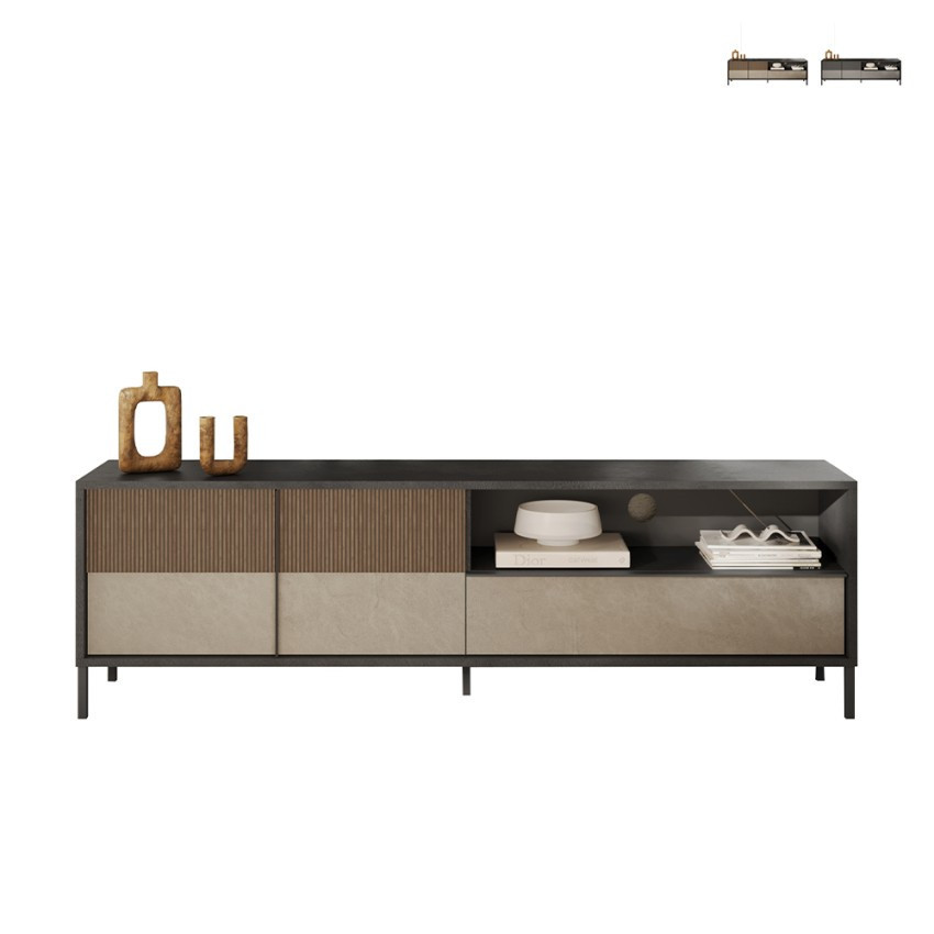Casamati: Mobile TV Kubo moderno 205x40x44cm