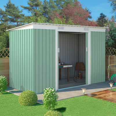 Casamati: Casetta Giardino SteelGreenBox in Lamiera Verde