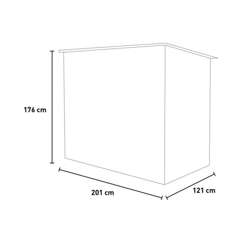 Casamati: Casetta Giardino 201x121cm MetalBox