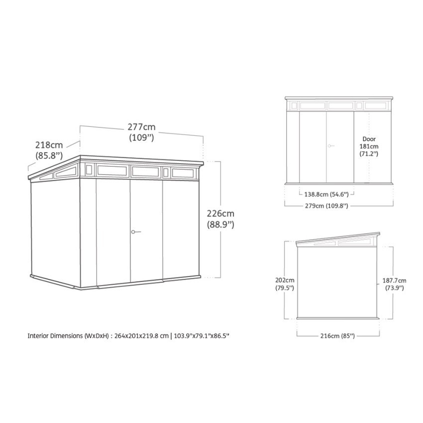 Casamati: Casetta Resina 277x218x226cm ArtisanPlus
