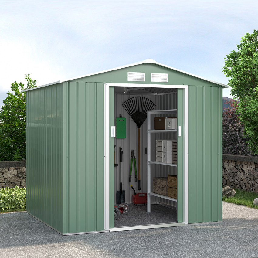 Casamati: Casetta Giardino Zincata Verde 213x191x195cm