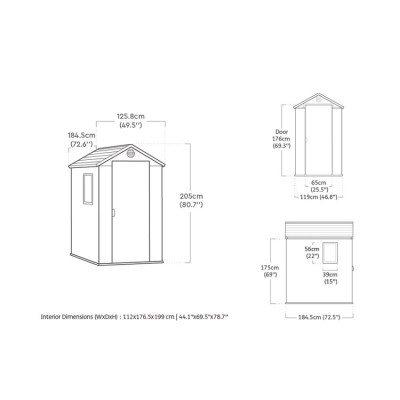 Casamati: Casetta Giardino PVC Effetto Legno WoodLook