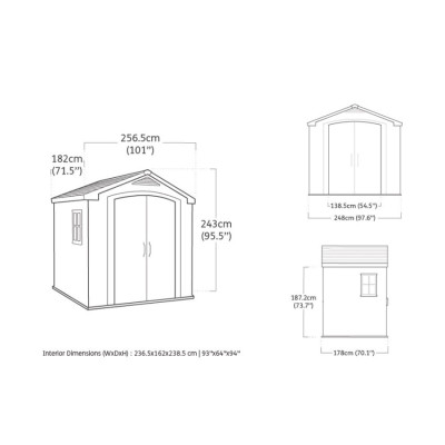 Casamati: Casetta Giardino 256.5x182x243cm FactorShed