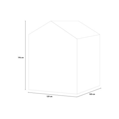 Casamati: Casetta Giardino PVC con Pavimento 129x103x196cm
