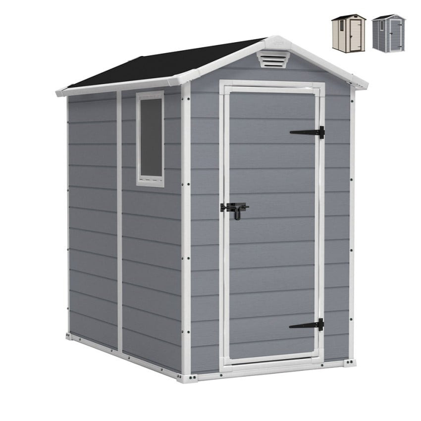 Casamati: Casetta Giardino PVC 130x192x198cm ResinBox