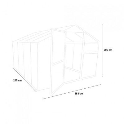 Casamati: Serra Altea245 in Alluminio e Policarbonato