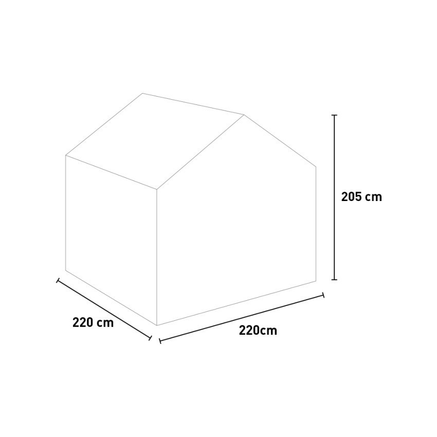 Casamati: Serra Alluminio Policarbonato AerisM 220x150x205h