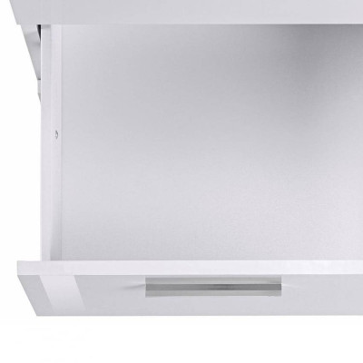 Scrivania angolare moderna 180x160 con comò a 3 cassetti Enrico