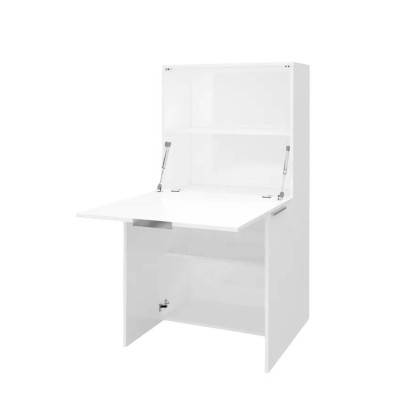 Scrivania pieghevole 70x35 con armadio e scaffale retrattile Marta