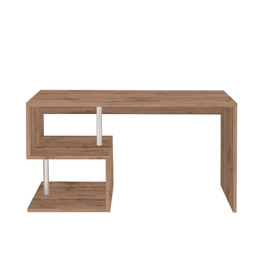 Scrivania in legno di design moderno 140x60cm compatta Ivan