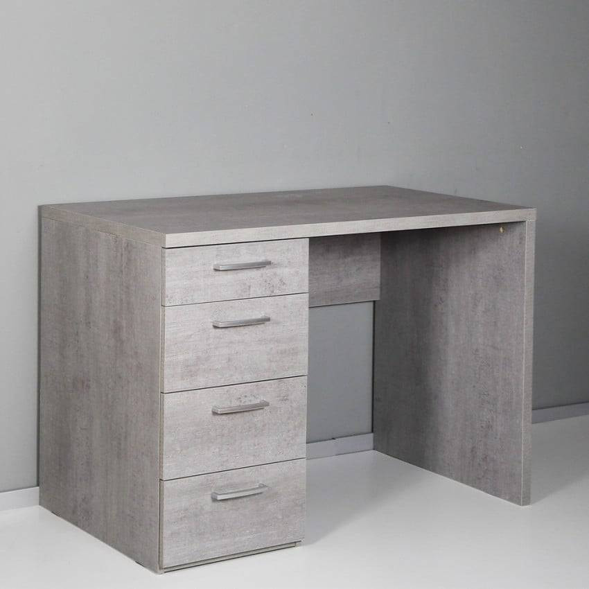 Scrivania moderna da studio con 4 cassetti 110x65 robusta Massimo