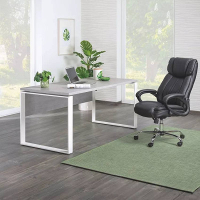 Scrivania smartworking professionale grigio bianco 170x80cm Marco