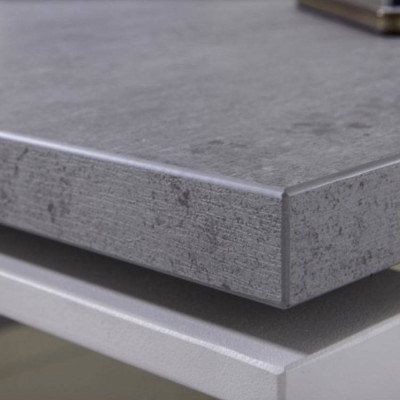 Scrivania smartworking professionale grigio bianco 170x80cm Marco