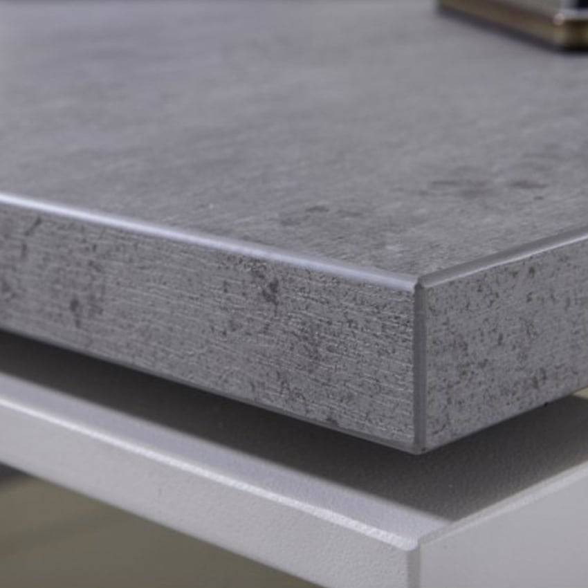Scrivania smartworking professionale grigio bianco 170x80cm Marco