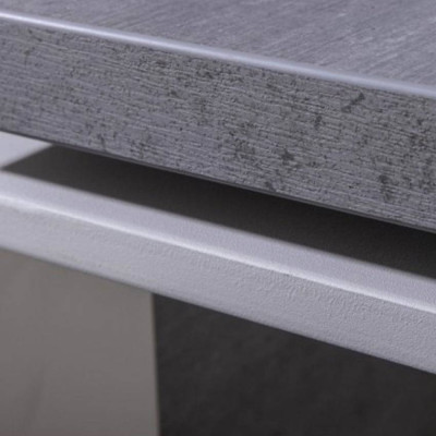 Scrivania smartworking professionale grigio bianco 170x80cm Marco