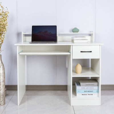 Scrivania compatta alta 106x56 con cassetto e piano scorrevole Renata