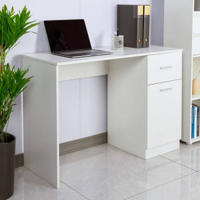 Scrivania compatta moderna con cassetto 110x45x77 cm Silvio