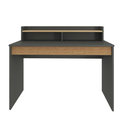 Scrivania in legno di design moderno ribalta e libreria 120x60 Brando