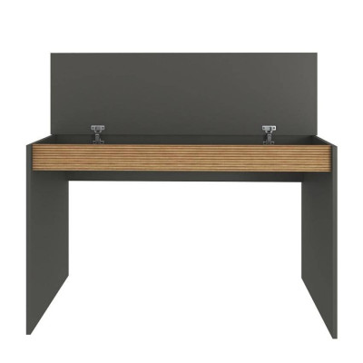 Scrivania in legno di design moderno ribalta e libreria 120x60 Brando