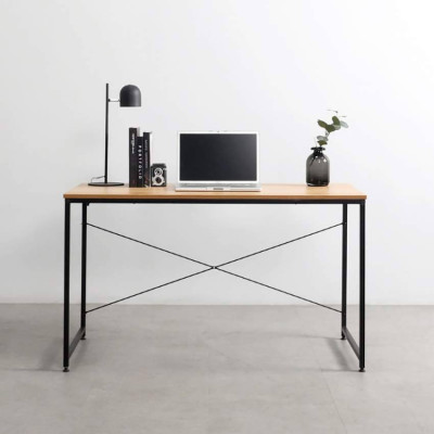 Scrivania industriale metallo e legno 180x60 lavoro e studio Vincenzo