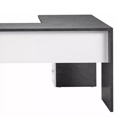 Scrivania ad angolo 180x160 con cassettiera a 3 cassetti Daniela