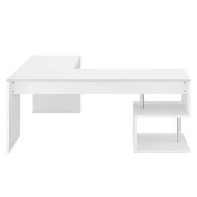 Scrivania angolare 180x160 bianca di design moderno Giovanni