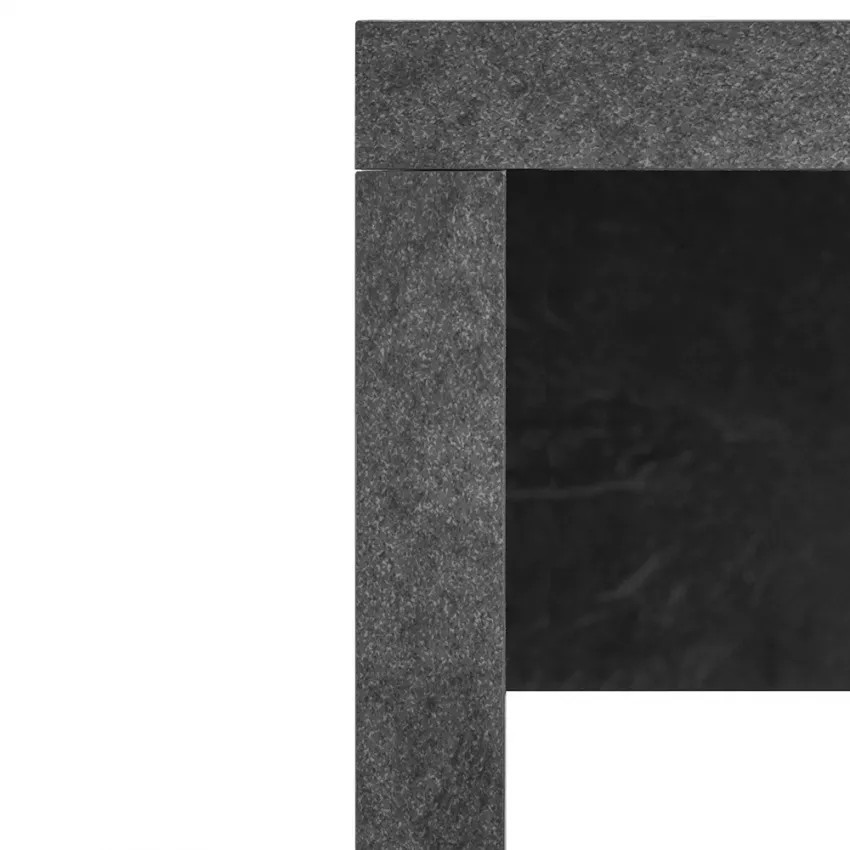 Scrivania angolare moderna 180x160 grigio antracite design Isabella