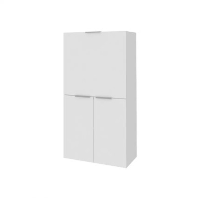 Scrivania pieghevole 70x35 con armadio e scaffale retrattile Marta