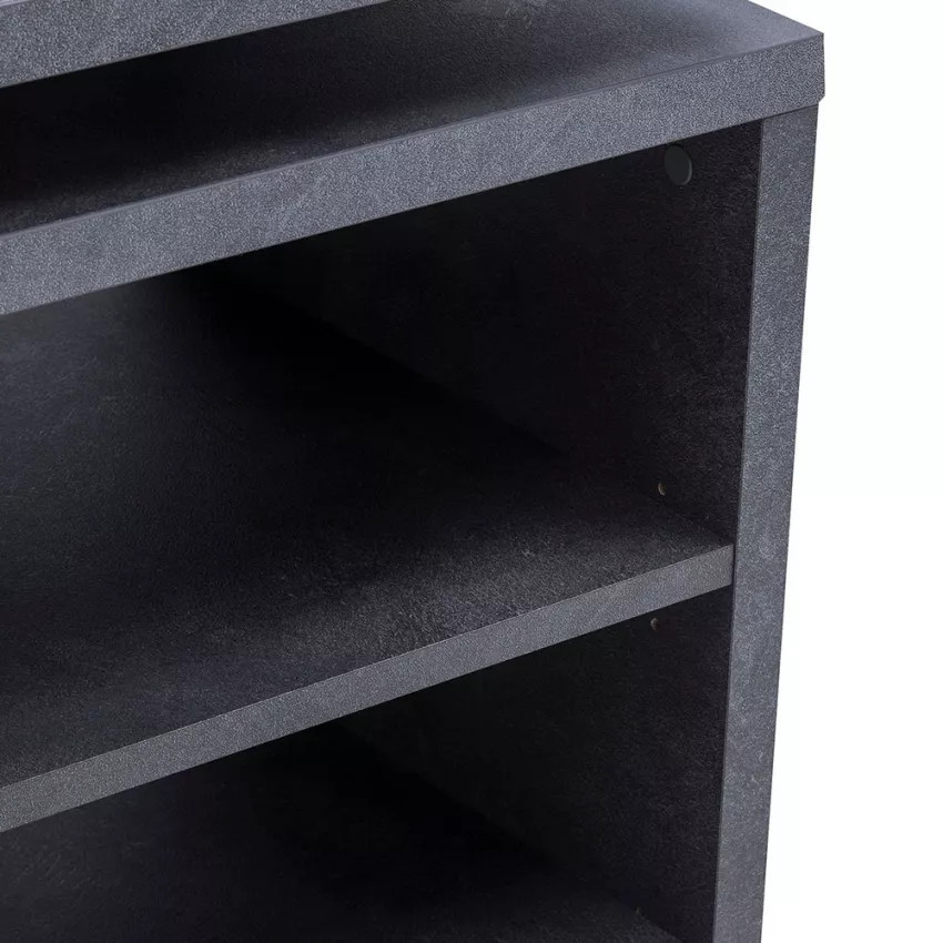 Scrivania in legno scaffale e porta 140x69cm moderna robusta Domenica