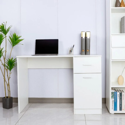 Scrivania compatta moderna con cassetto 110x45x77 cm Silvio