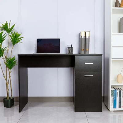 Scrivania moderna compatta robusta nera 110x45 cm Wanda