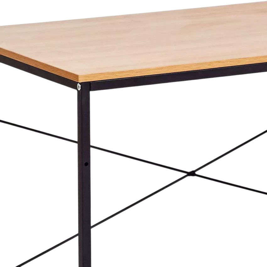 Scrivania in metallo e legno 150x60 industriale robusta Alba