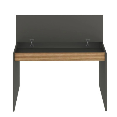 Scrivania in legno di design moderno ribalta e libreria 120x60 Brando