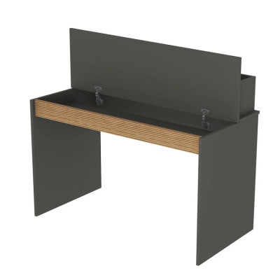 Scrivania in legno di design moderno ribalta e libreria 120x60 Brando