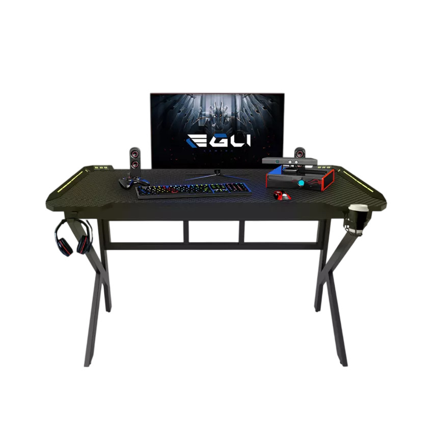 Scrivania da gaming LED portabicchiere design 120x60 Salvatore
