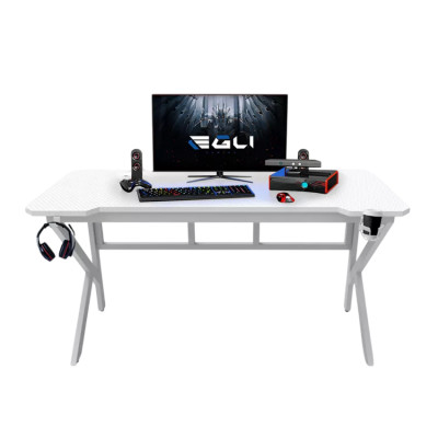 Scrivania ergonomica gamer 160x60 supporto cuffie e bevande Umberta