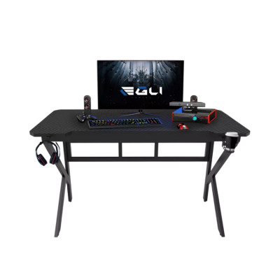 Scrivania ergonomica gamer 120x60 cm portabicchieri caschi Aurora