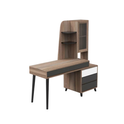 Scrivania design moderno 120x55 cm con compartimento Luca