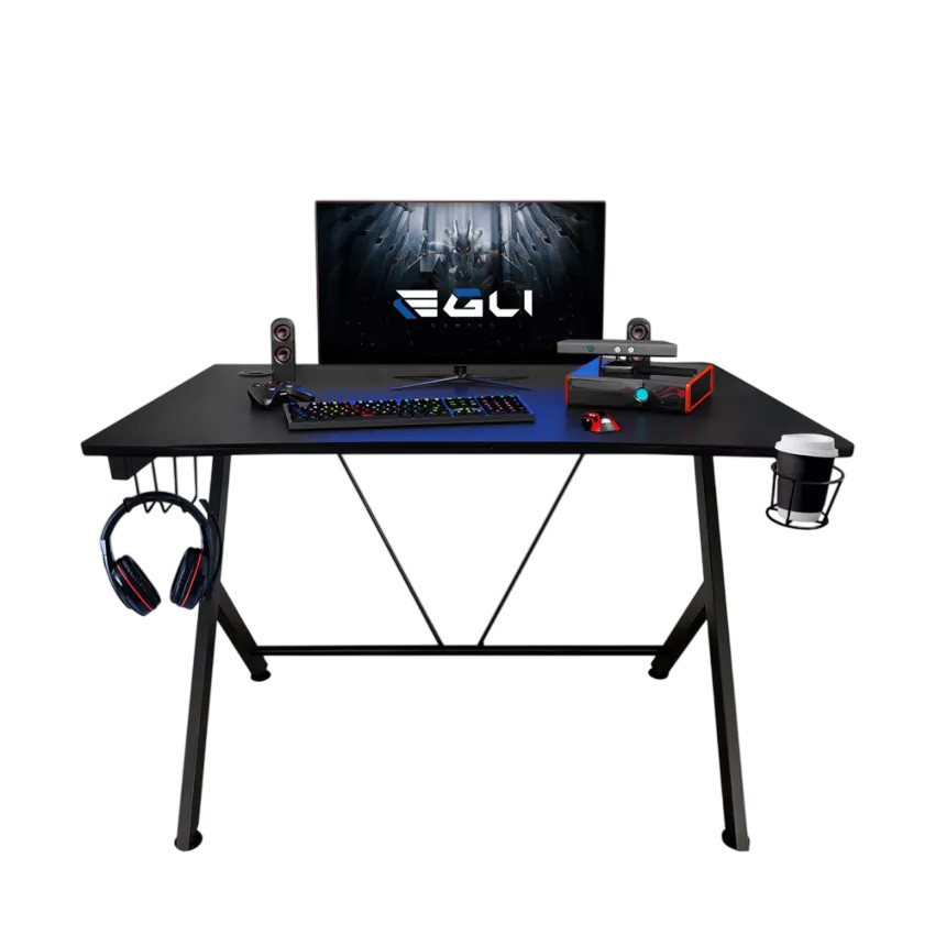 Scrivania da gioco ergonomica supporto cuffie e portabicchiere Erica