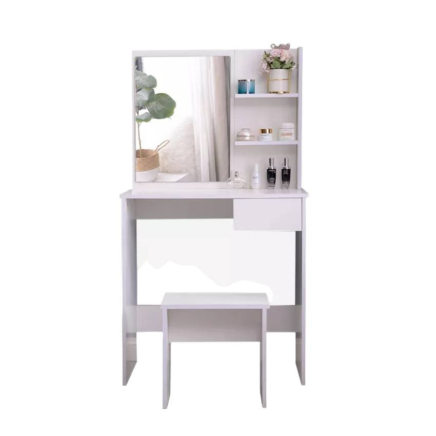 Postazione trucco con specchio cassetto e sgabello Jolie