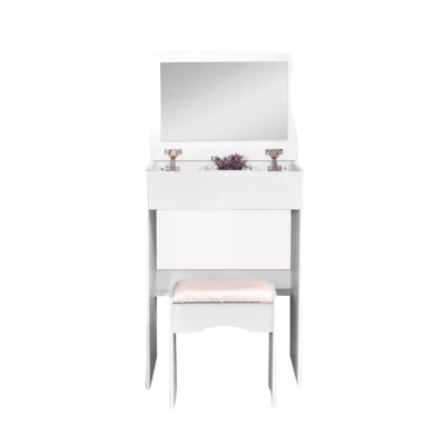 Postazione trucco sgabello specchio design Hathaway