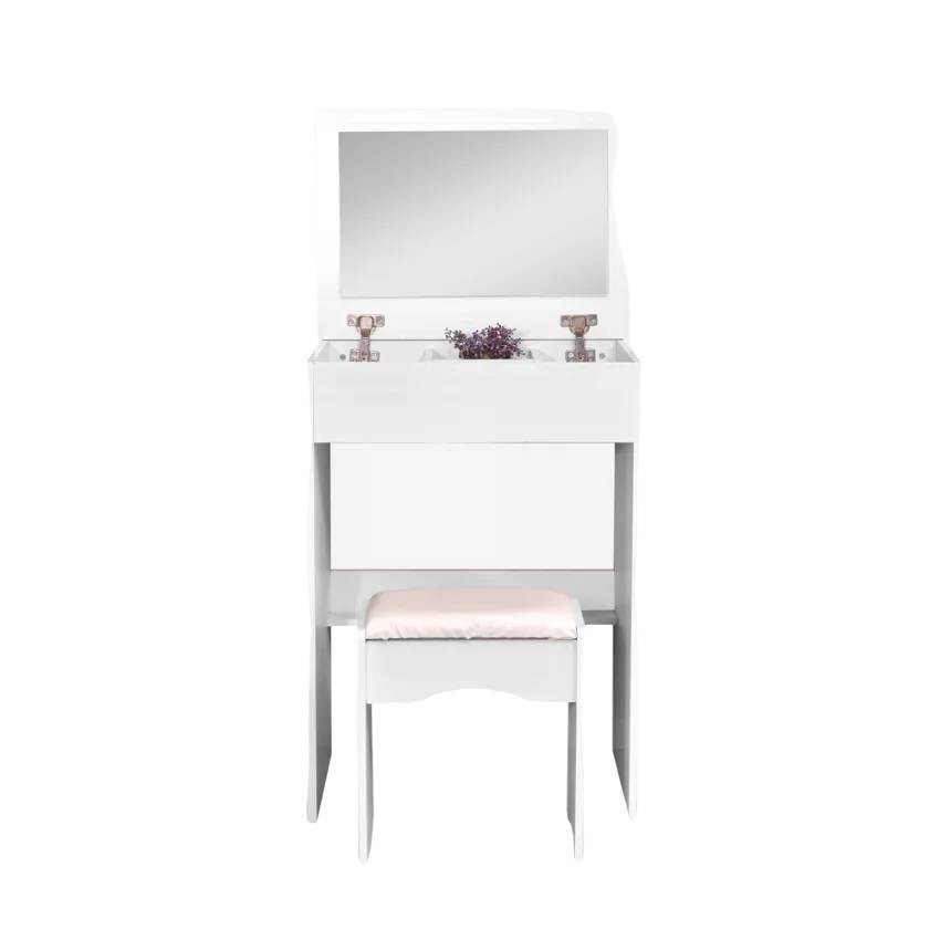 Postazione trucco sgabello specchio design Hathaway