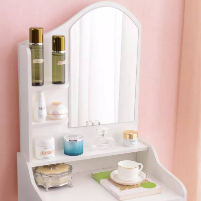 Postazione trucco con specchio e sgabello moderno Bullock